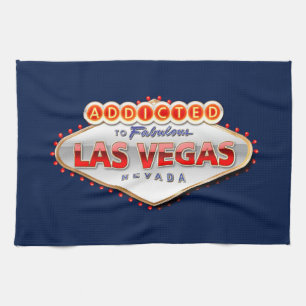 Missbrukat till Las Vegas, undertecknar roliga Kökshandduk