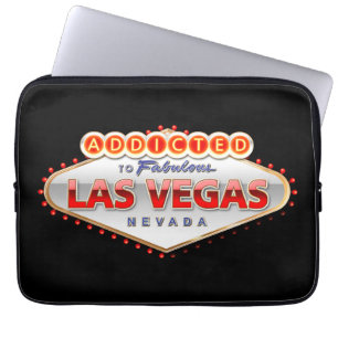 Missbrukat till Las Vegas, undertecknar roliga Laptop Fodral