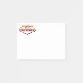 Missbrukat till Las Vegas, undertecknar roliga Post-it Block