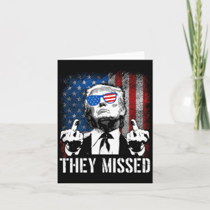 Missed Donald Trump Shot Trump 2024 US American Fl Kort
