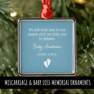 Missfall/Baby förlorad jultomte Julgransprydnad Metall