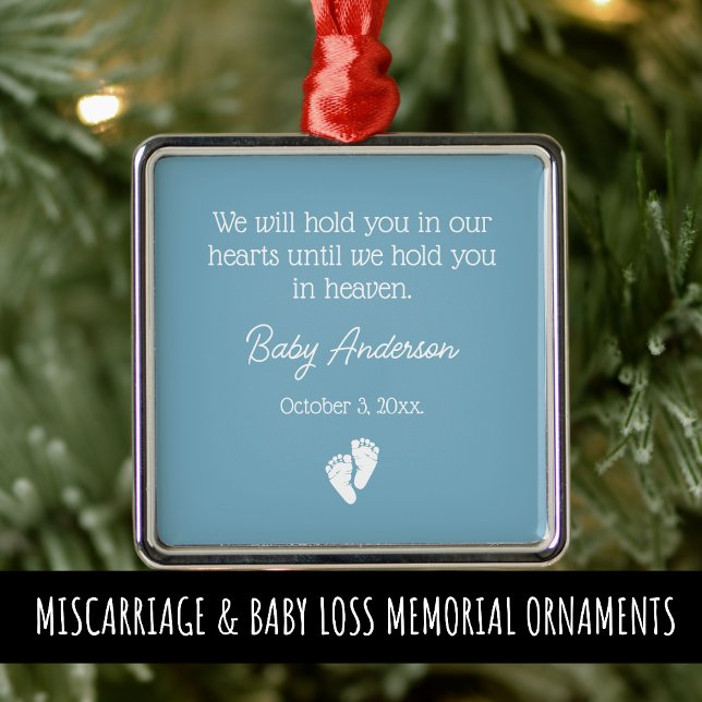 Missfall/Baby förlorad jultomte Julgransprydnad Metall (Skapare uppladdad)