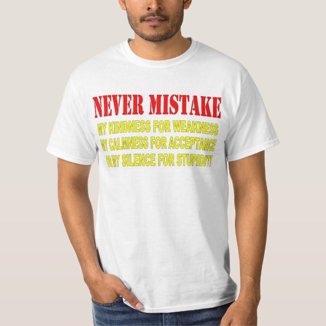 MISSFÖRSTÅ ALDRIG T SHIRT (Framsida)