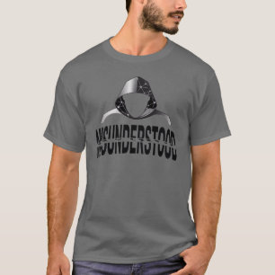 Missförstådd Glitch Hoodie Spöke T Shirt