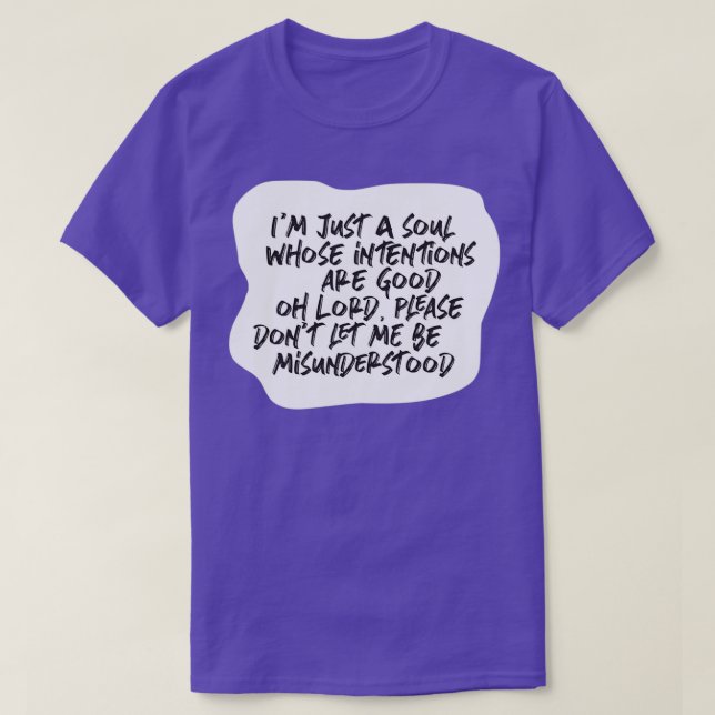 Missförstådd  t shirt (Design framsida)