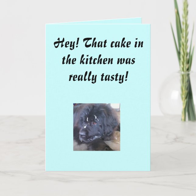 Missförstånd av födelsedagskaka kort (Framsida)