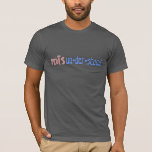 missförstått t-skjorta-design roligt inspirera t-shirt