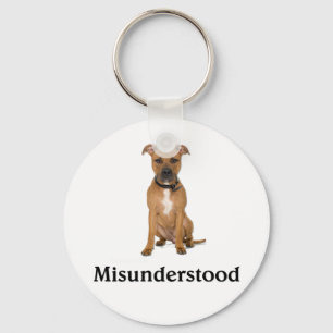 Missförstod Pitbull - Nyckelring