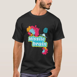 Missil hjärna-t-shirt ingenjörsdesign t shirt