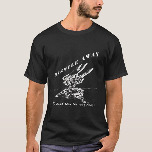 Missile Away Flight Brigade Rocket System Hawk Pat T Shirt (Framsida)