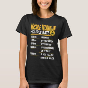 Missile Technician Timly Rate Missile Ingenjör T Shirt