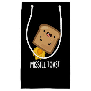 Missile Toast Funny Mistletoe Puns Mörk BG
