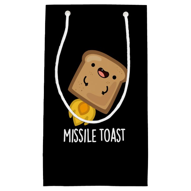 Missile Toast Funny Mistletoe Puns Mörk BG (Framsidan)