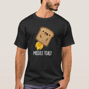 Missile Toast Funny Mistletoe Puns Mörk BG T Shirt