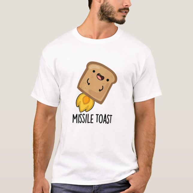 Missile Toast Funny Mistletoe Puns T Shirt (Framsida)