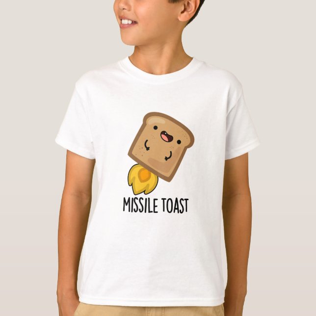 Missile Toast Funny Mistletoe Puns T Shirt (Framsida)