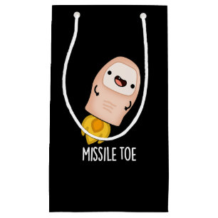 Missile Toe Funny Mistletoe Pun Mörk BG