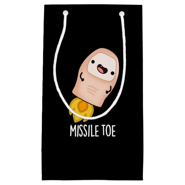 Missile Toe Funny Mistletoe Pun Mörk BG (Framsidan)