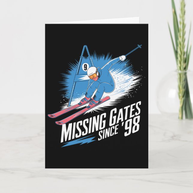 Missing Gates Since 98 Alpine Skiing  Kort (Framsida)
