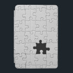 Missing Jigsaw Puzzle Piece White iPad Mini Skydd<br><div class="desc">Missing Jigsaw Puzzle Piece</div>