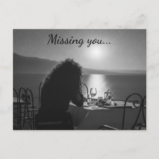 Missing you Postcard Vykort