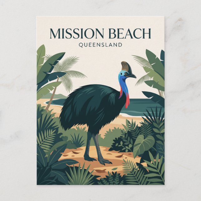 Mission Beach Australien Vykort (Framsida)