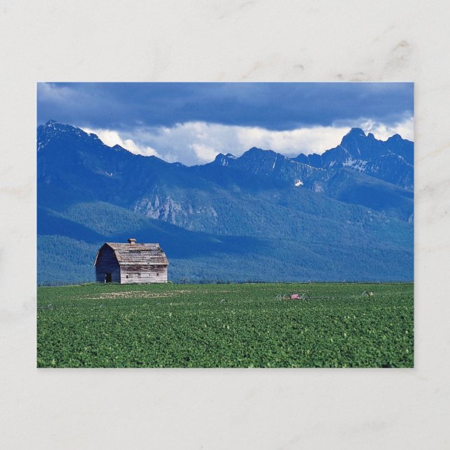 Mission Mountains, Flathead Valley, Montana, USA Vykort (Framsida)