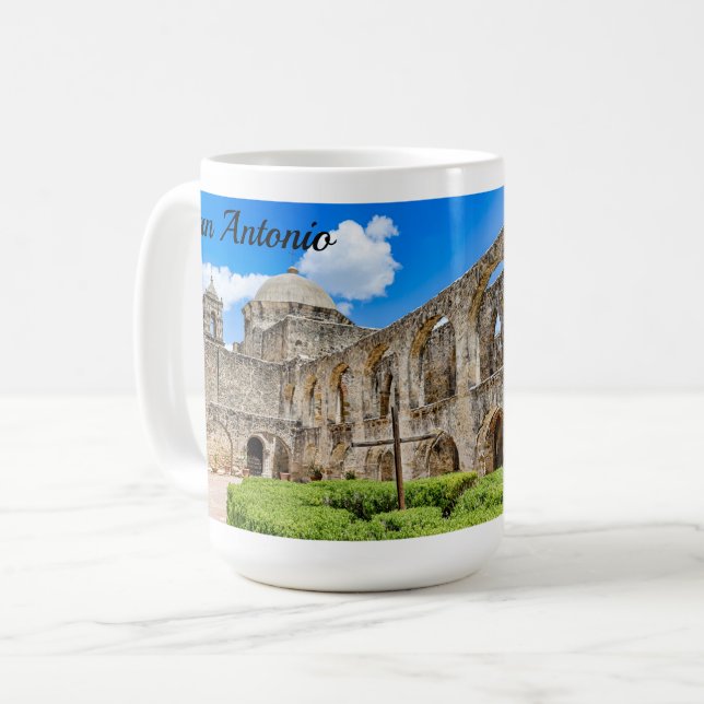Mission San Jose, Tecken på tro, Kaffe kopp (Framsida vänster)