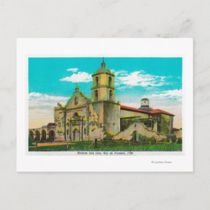 Mission San Luis, Rey de FranciaOceanside, CA Vykort