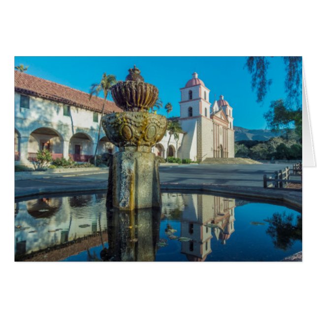 Mission Santa Barbara Hälsningskort (Framsidan Horizontal)