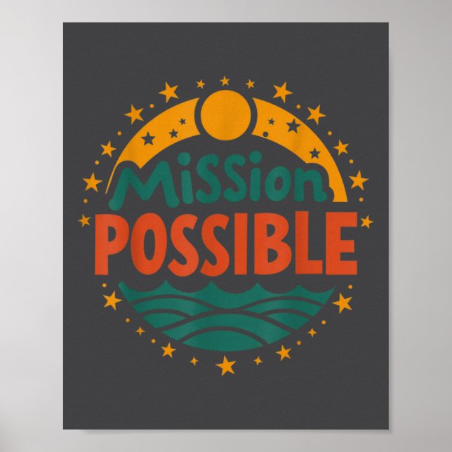 Mission Ssible Motivational Insrational School  Poster (Framsidan)