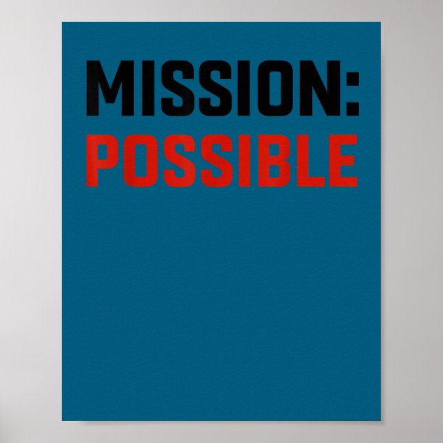 Mission Ssible Motivational Insrational School  Poster (Framsidan)