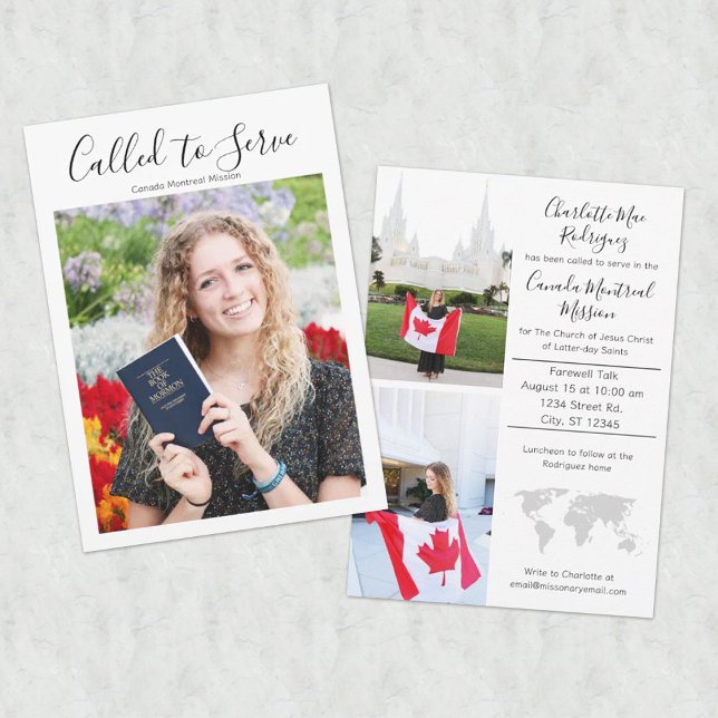 Missionär kungörelse inbjudningar (Skapare uppladdad)