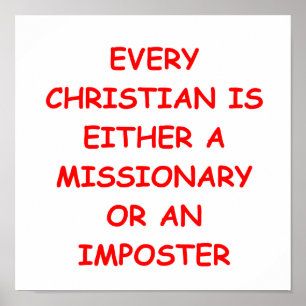 MISSIONÄR POSTER