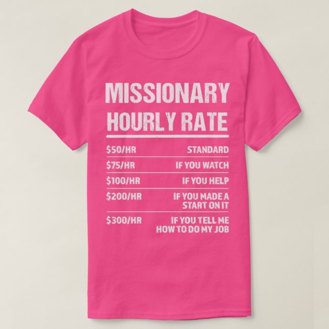Missionär timtaxa Funny Birthday Gift T Shirt (Design framsida)