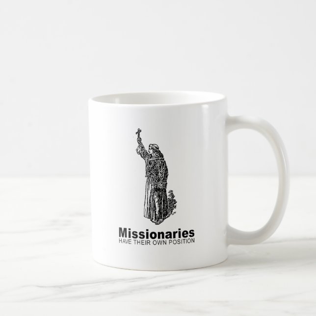 Missionärer har sin egen ståndpunkt - kaffemugg (Höger)