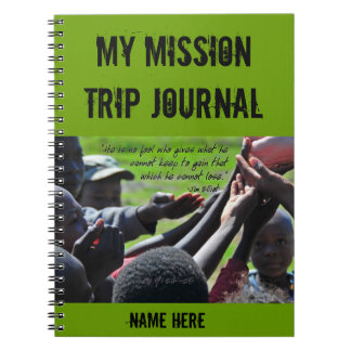 Missions- Jim Elliot citationsteckenanteckningsbok Anteckningsbok Med Spiral