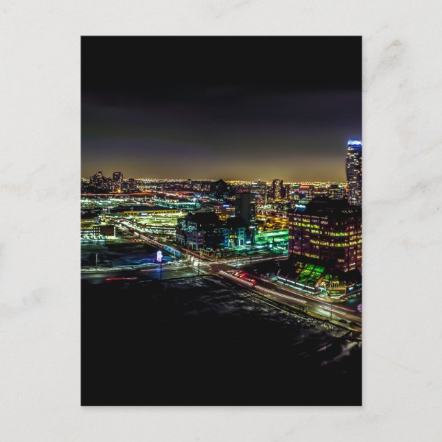 Mississauga, Ontario på natten Vykort (Framsida)