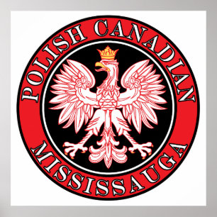 Mississauga Poland Canadian Eagle Poster