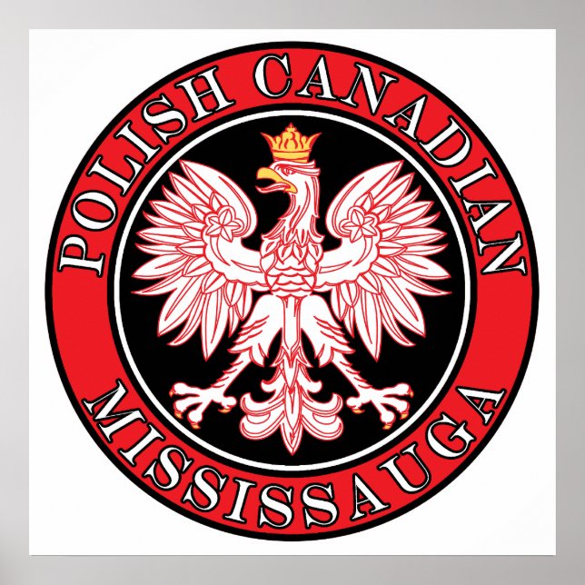 Mississauga Poland Canadian Eagle Poster (Framsidan)