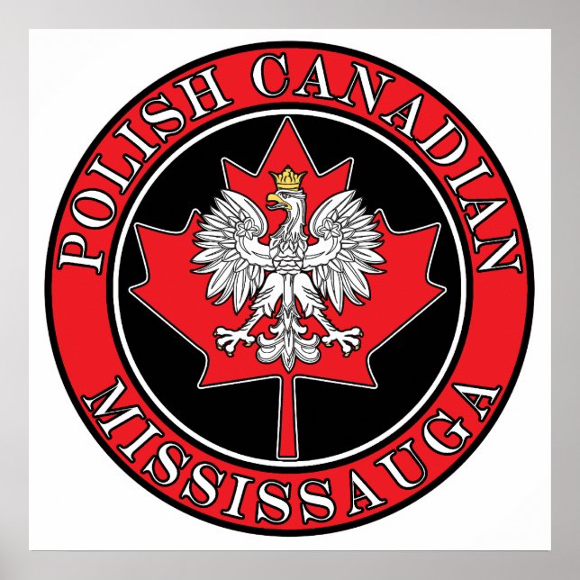Mississauga Round Poland Canadian Löv Poster (Framsidan)
