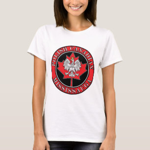 Mississauga Round Poland Canadian Löv T-shirt