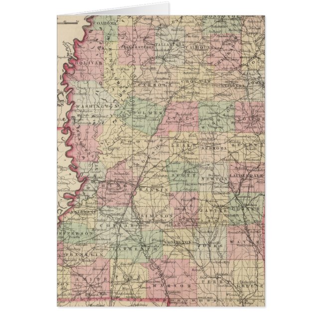 Mississippi 3 hälsningskort (Framsidan)