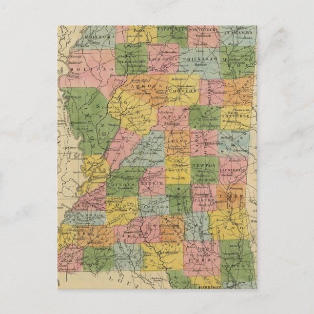 Mississippi 5 vykort (Framsida)