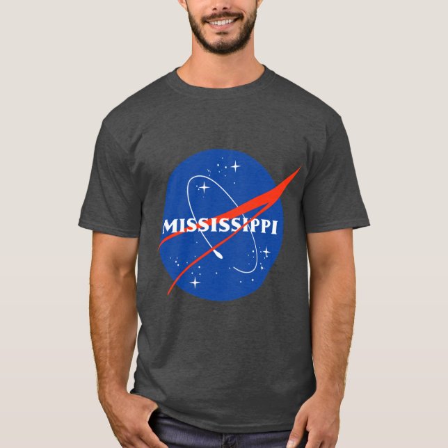 Mississippi Astronaut JätteStor T Shirt (Framsida)