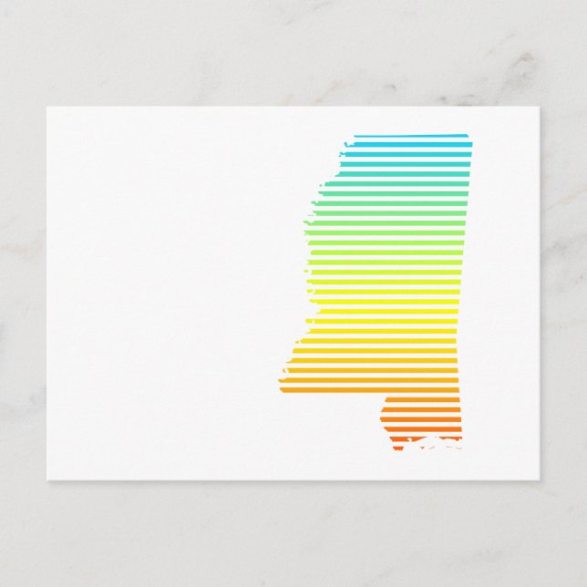 mississippi-avmattning vykort (Framsida)