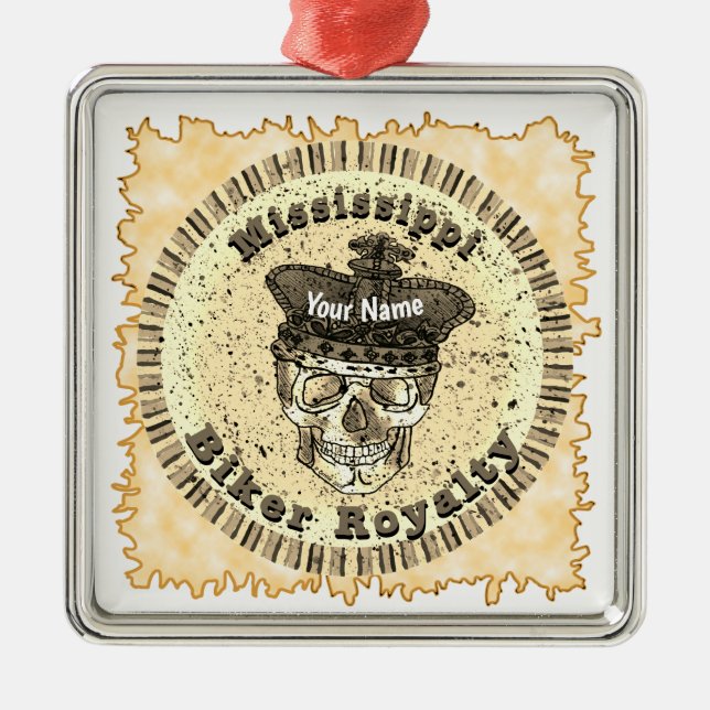 Mississippi Biker  Julgransprydnad Metall (Framsidan)