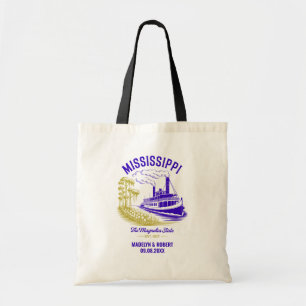 Mississippi Bröllop Välkommen Bag, Staten Kärlek Tygkasse