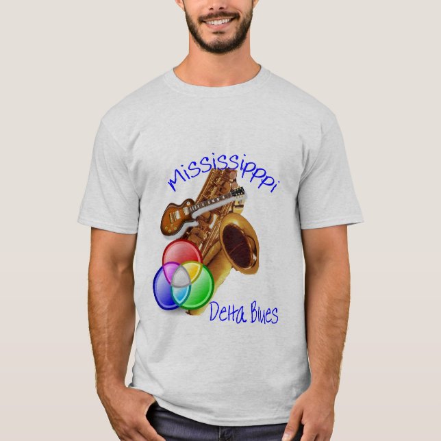 Mississippi Delta Blue T-shirt (Framsida)