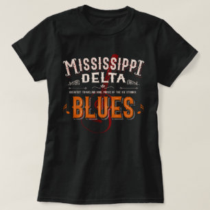 Mississippi Delta blues musik guitar T Shirt